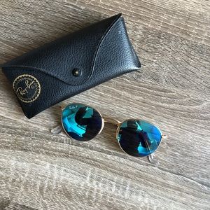 Ray Ban classic round metal polarized sunglasses
